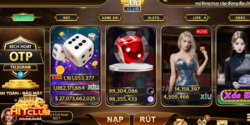 Giới thiệu Hitclub 3 Điểm danh những sảnh chơi hot nhất tại cổng game Hitclub