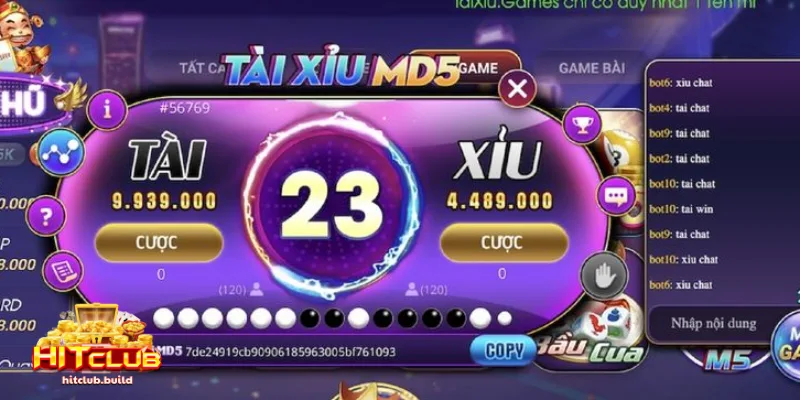 Tài Xỉu Md5 Tại HITCLUB: Chinh Phục Đỉnh Cao Cá Cược Online 3 Ưu điểm vượt trội của Tài Xỉu MD5 HITCLUB so với game tài xỉu truyền thống