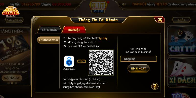 Trang chủ 23 Bảo mật tuyệt đối thông tin tài khoản người chơi tại Hit Club