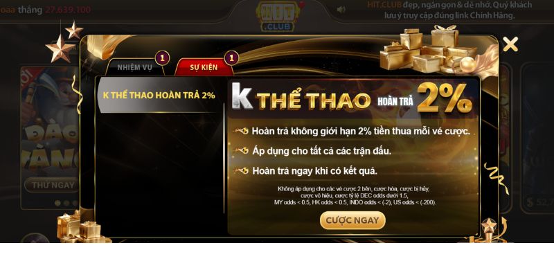 Trang chủ 21 Khuyến mãi hoàn trả tại HitClub khi tham gia các trò chơi